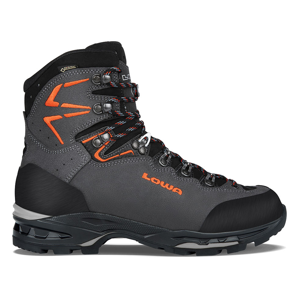 Scarponi Trekking Uomo Lowa Ticam II GTX Grigie Scuro/Arancioni RQIEGX-462